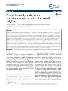 Genetic instability in the tumor neighbor R E V I E W