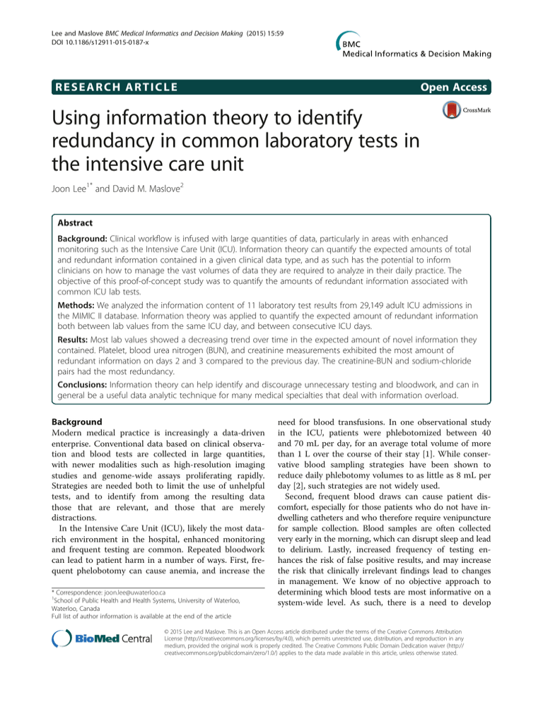 information redundancy research paper