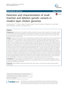 Detection and characterization of small insertion and deletion genetic variants in