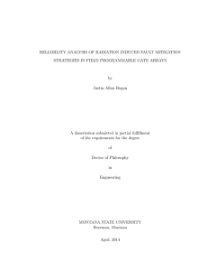 RELIABILITY ANALYSIS OF RADIATION INDUCED FAULT MITIGATION