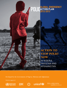 Action to stop polio now GLOBAL EMERGENCY