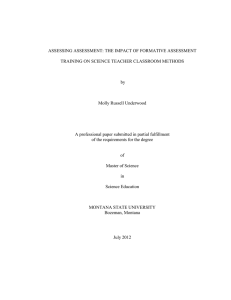 ASSESSING ASSESSMENT: THE IMPACT OF FORMATIVE ASSESSMENT