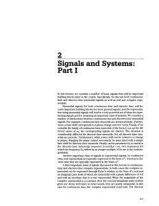 2 Signals  and Systems: Part