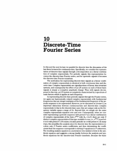 10 Discrete-Time Fourier Series