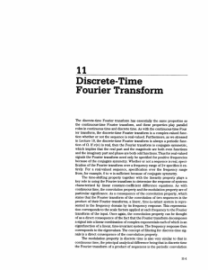 1.1 Discrete-Time Fourier Transform
