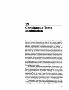 13 Continuous-Time Modulation