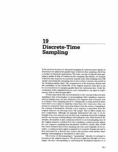 19 Discrete-Time Sampling