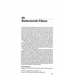 24 Butterworth Filters