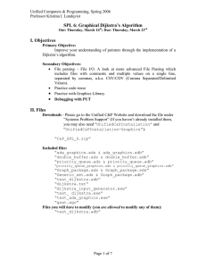 SPL 6: Graphical Dijkstra’s Algorithm I. Objectives