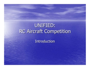 UNIFIED: RC Aircraft Competition Introduction