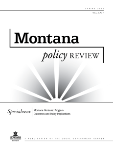 Montana policy | review