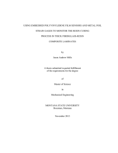 USING EMBEDDED POLYVINYLIDENE FILM SENSORS AND METAL FOIL