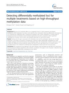 Detecting differentially methylated loci for multiple treatments based on high-throughput methylation data