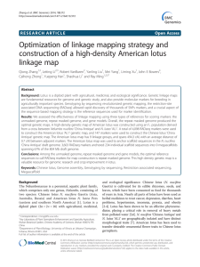 Optimization of linkage mapping strategy and linkage map