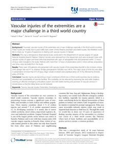 Vascular injuries of the extremities are a Open Access