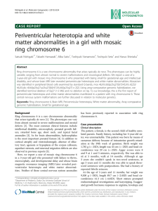 Periventricular heterotopia and white matter abnormalities in a girl with mosaic