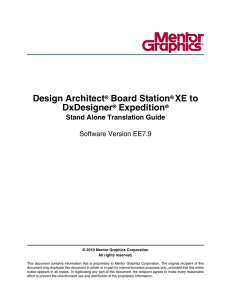 Design Architect Board Station XE to DxDesigner