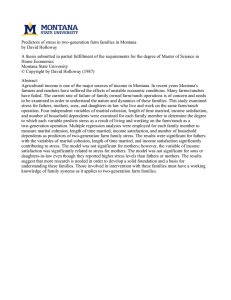 Predictors of stress in two-generation farm families in Montana