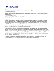 Development of a Montana land cover map from Landsat imagery