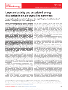 Large anelasticity and associated energy dissipation in single-crystalline nanowires