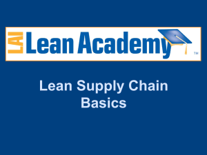 Lean Supply Chain Basics