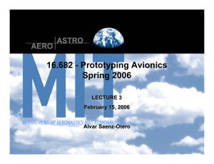 16.682 - Prototyping Avionics Spring 2006 ASTRO AERO