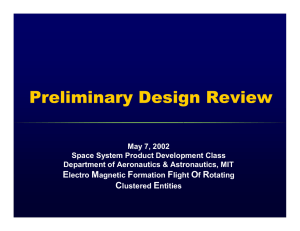 Preliminary Design Review E M F