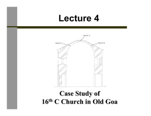 Lecture 4 Case Study of 16 C Church in Old
