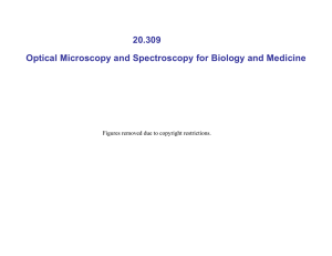 20.309 Optical Microscopy and Spectroscopy for Biology and Medicine