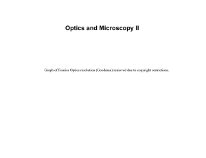 Optics and Microscopy II