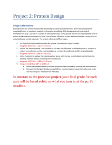 Project 2: Protein Design Project Overview