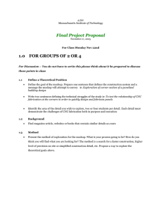 Final Project Proposal 1.0  FOR GROUPS OF 2 OR 4