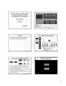 Reactive Planning of Hidden States in Large State Spaces Through Control Sequencer