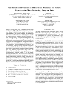 Real-time Fault Detection and Situational Awareness for Rovers: