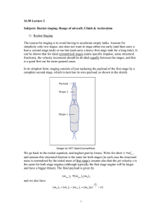 16.50 Lecture 2  1)  Rocket Staging