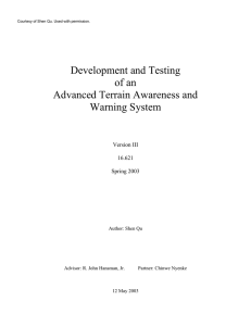 Development and Testing of an Advanced Terrain Awareness and Warning System