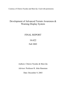 Development of Advanced Terrain Awareness &amp; Warning Display System FINAL REPORT