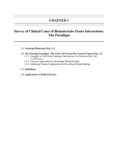 CHAPTER 1 Survey of Clinical Cases of Biomaterials-Tissue Interactions: The Paradigm