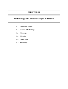 CHAPTER 11 Methodology for Chemical Analysis of Surfaces