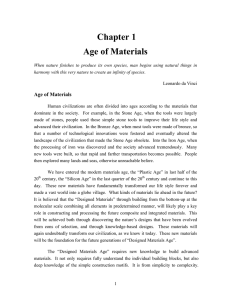 Chapter 1 Age of Materials