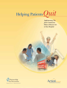 Quit Helping Patients Implementing The Joint Commission