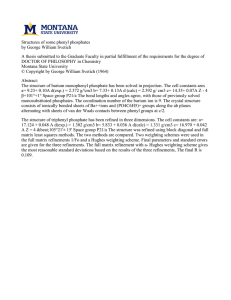 Structures of some phenyl phosphates by George William Svetich