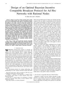 Design of an Optimal Bayesian Incentive Networks with Rational Nodes