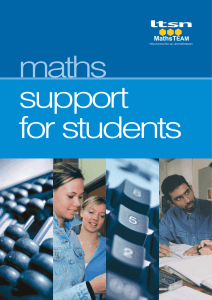 support for students maths