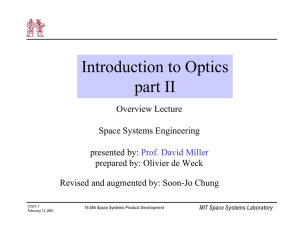 Introduction to Optics part II