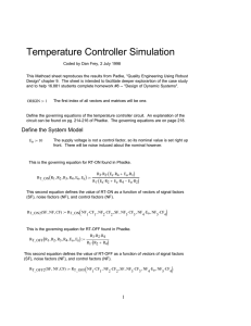 Temperature Controller Simulation
