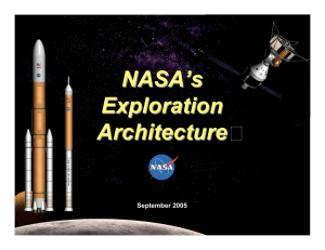 NASA’s Exploration Architecture September 2005