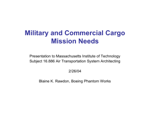 Military and Commercial Cargo Mission Needs
