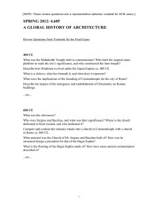 SPRING 2012: 4.605 A GLOBAL HISTORY OF ARCHITECTURE