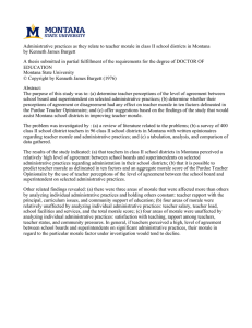 Administrative practices as they relate to teacher morale in class... by Kenneth James Burgett